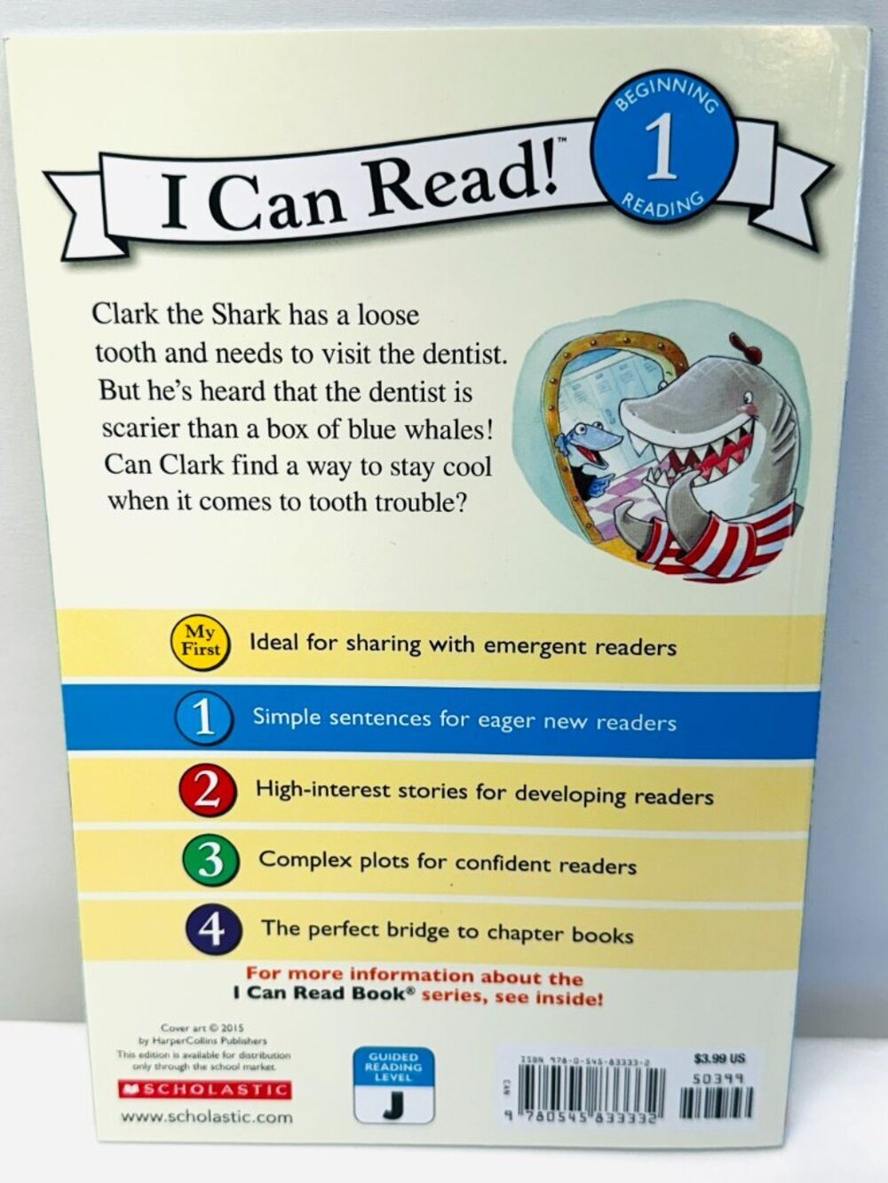 Clark the Shark: Tooth Trouble I Can Read Lvl 1 Bruce Hale Paperback VERY GOOD - Picture 2 of 4